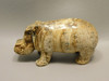 Hippopotamus Figurine Kalahari Jasper 3.7 inch Animal Carving #O391