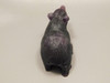 Bear Figurine Gemstone Animal Carving Purple Fluorite #O551