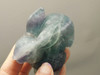 Rabbit Figurine Gemstone Animal Carving Purple Fluorite #O431