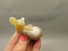 Deer Figurine Agate Gemstone Animal Carving #O1