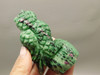Owl Figurine Ruby and Zoisite 3.2 inch Gemstone Animal Carving #O364