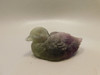 Duck Figurine 2.85 inch Animal Carving Purple Fluorite Crystal #O224