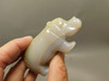 Hippopotamus Figurine Agate 3 inch Gemstone Animal Carving #O509