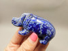 Hippopotamus Figurine Lapis Lazuli 3 inch Animal Carving #O37