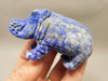 Hippopotamus Figurine Lapis Lazuli 3 inch Animal Carving #O2