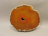 Brazilian Agate Polished Stone Slab Orange Banded Rock #O2