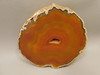 Brazilian Agate Polished Stone Slab Orange Banded Rock #O2