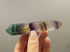 Fluorite Crystal Double Terminated Point 4.3 inch Wand #O18