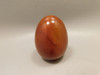 Carnelian Agate Egg Shaped Stone 2 inch Orange Gemstone #O9