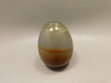Carnelian Agate Egg Shaped Stone 2 inch Orange Gemstone #O13