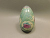 Ruby and Fuchsite Egg Shaped Stone 2.4 inch Carved Rock #O1