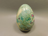 Ruby and Fuchsite Egg Shaped Stone 2.4 inch Carved Rock #O4
