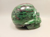 Skull Gemstone Carving Ruby and Zoisite 3.5 inch Hand-Carved #O84