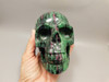Skull Gemstone Carving Ruby and Zoisite 3.8 inch Hand-Carved #O83