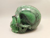 Skull Gemstone Carving Ruby and Zoisite 3.8 inch Hand-Carved #O83