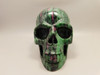 Skull Gemstone Carving Ruby and Zoisite 3.8 inch Hand-Carved #O83