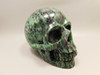 Skull Gemstone Carving Ruby and Zoisite 3.8 inch Hand-Carved #O83
