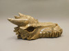 Dragon Head Kalahari Jasper Hand-Carved Stone Carving #O134