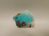 Gem Silica Chrysocolla Cuprite Unpolished Stone Slab Rough Rock #O109