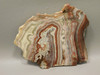 Red Crazy Lace Agate Stone Slab Lapidary Rough Rock Mexico #O2