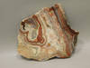 Red Crazy Lace Agate Stone Slab Lapidary Rough Rock Mexico #O4