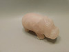 Hippopotamus Figurine Rose Quartz 3.2 inch Animal Carving #O380