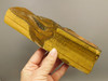 Tiger-eye Rough Rock Yellow Tiger's Eye Lapidary Cabbing #O20