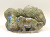 Rhinoceros Figurine Labradorite Hand Carving Stone Animal #O213