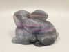 Easter Rabbit Figurine Gemstone Animal Carving Fluorite #O438