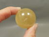 Honey Calcite Stone 1.4 inch Sphere Rock 36 mm Crystal Ball #O4
