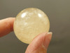 Honey Calcite Stone 1.4 inch Sphere Rock 35 mm Crystal Ball #O19