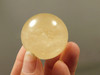 Honey Calcite Stone 1.4 inch Sphere Rock 35 mm Crystal Ball #O19