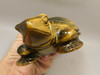 Turtle Figurine Tiger-eye 5.5 inch Gemstone Animal Carving #O73