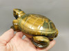 Turtle Figurine Tiger-eye 5.5 inch Gemstone Animal Carving #O73