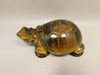 Turtle Figurine Tiger-eye 5.5 inch Gemstone Animal Carving #O73