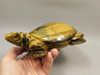 Turtle Figurine Tiger-eye 5.5 inch Gemstone Animal Carving #O73