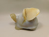 Turtle Figurine Druse Agate Gemstone Carving 4.4 inch #O226