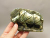 Rhinoceros Figurine Labradorite Hand Carving Stone Animal #O370