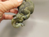 Elephant Carving Figurine Labradorite Carved Stone Animal #O171