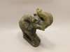 Elephant Carving Figurine Labradorite Carved Stone Animal #O171