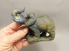 Elephant Carving Figurine Labradorite Carved Stone Animal #O171