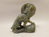 Howling Wolf Moon Figurine Labradorite 3.7 inch Coyote Carving #O302