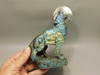 Howling Wolf Moon Figurine Labradorite 6 inch Coyote Carving #O445