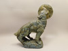 Howling Wolf Moon Figurine Labradorite 6 inch Coyote Carving #O445