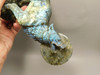 Howling Wolf Moon Figurine Labradorite 6 inch Coyote Carving #O445