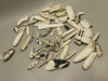 Petrified Wood Black & White Polished Twigs Snake River Idaho #O100