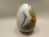 Agate Egg Shaped Stone Carving Large 3.1 inch Polished Rock #O12