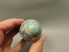 Ruby and Fuchsite Stone Egg  2.6 inch Hand Carved Rock #O7