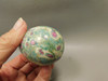 Ruby and Fuchsite Stone Egg  2.6 inch Hand Carved Rock #O7
