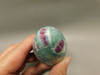 Ruby and Fuchsite Stone Egg  Carving 2.6 inch Rock #O6
